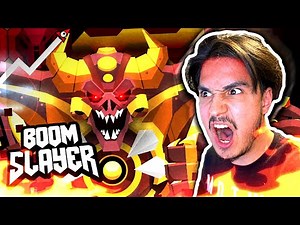 BEST BOSS FIGHT IN GEOMETRY DASH?! BOOM SLAYER 100% by AmorAltra & Boom Kitty & More