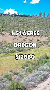 15K views · 172 reactions | 1.54 Acres for Sale in Chiloquin, Oregon for $12,080. Taxes are $48 a year. Dirt road access. #foryou #fbreels #instadaily #realestate #land #forsale #sale #property #reels #realtor #properties #landforsale #realtors #fyp #realestateinvesting #propertyforsale #oregon #sales | Globally.land | Facebook