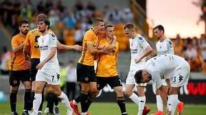 Wolves 2-0 Crusaders: Wolves win on historic return to European football