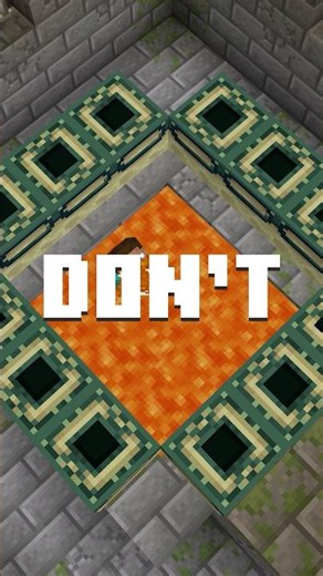 You should NOT do this in Minecraft!