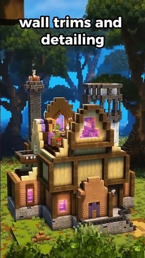 How to Build a Fantasy Minecraft Amethyst Manor.