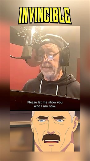 J. K. Simmons & Sandra Oh BTS Recording Invincible Voiceovers For Omni-Man & Debbie 🎙️ #shorts