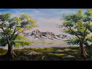 Unreal tip for perfect mountains / step-by-step landscape painting tutorial for beginners on canvas