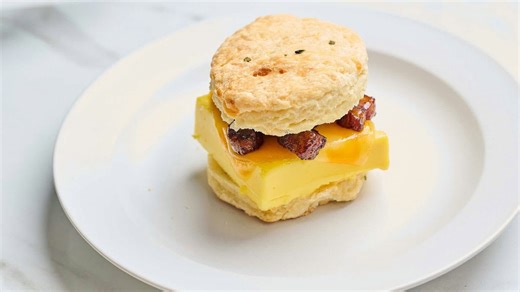 Ultra deluxe bacon, egg, and cheese biscuit recipe