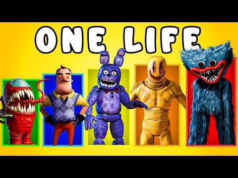 Easiest to Hardest VR HORROR, but I have 1 LIFE