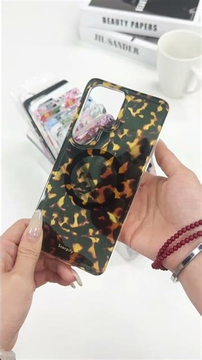 Dark Brown Tortoise Shell Tapping #galaxys26 #scorpify #samsungcase #asmr #tortoise