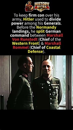 The German Command Chaos in Normandy #facts #shorts