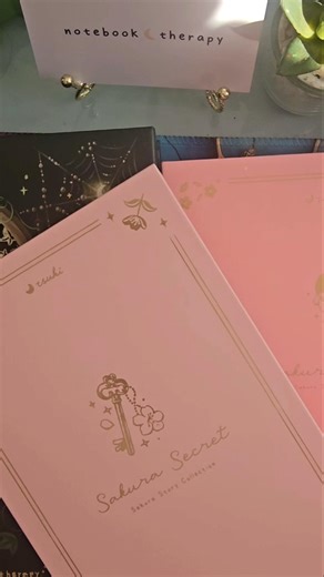 Unboxing ASMR journals from Notebook Therapy 🌸 #asmr #asmrsounds #scrapbooking #journaling #shorts