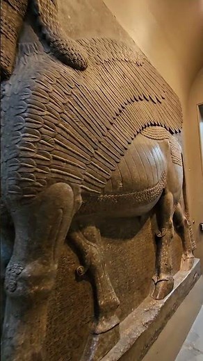 Exploring the Massive Assyrian Lamassu Statue Up Close