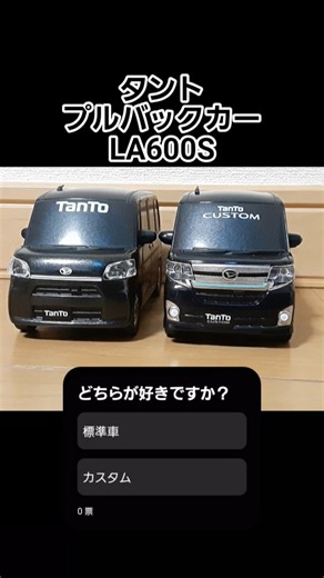 タント タントカスタム どちらが好きですか？ プルバックカー LA600S