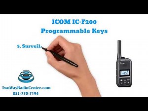 ICOM F200 Programmable Keys