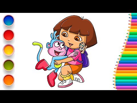 How to Draw Dora the Explorer | Easy Step-by-Step Tutorial for Kids