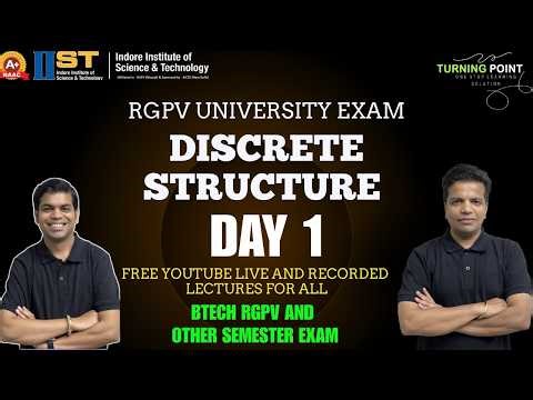 Day 1 | Discrete Structure | Third Sem | Exam Series | | RGPV and other University | Ankush Saklecha
