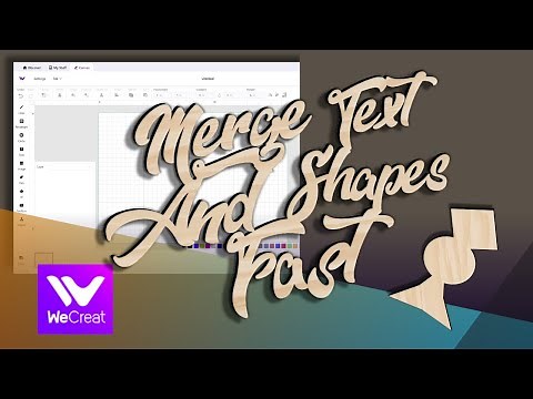 Merge text or shapes in WeCreat Make it App Fast