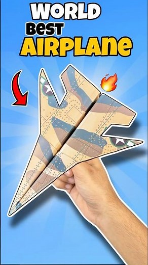 How to Make World Best Paper Airplane 🤩#shorts