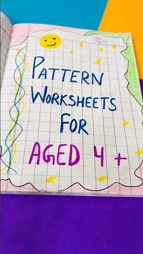 Fun Pattern Worksheets for 4 Year Olds! | Early Learning Activity #Shorts