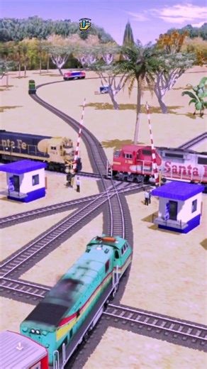 A long train passes quickly at the crossing gate #रेलगाड़ी #indianrailways #railway #railroad