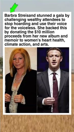 The $10 Million Microphone Drop: Streisand's Powerful Message to the Elite