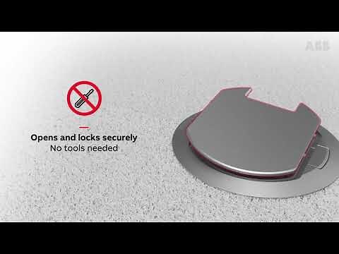 Steel City® 8 inch poke-through floor box - US Version