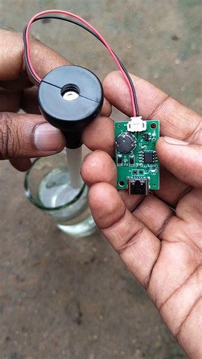 Mini Ultrasonic Humidifier Powered by Type-C Charger! 🔥#Shorts #DIY #Electronics