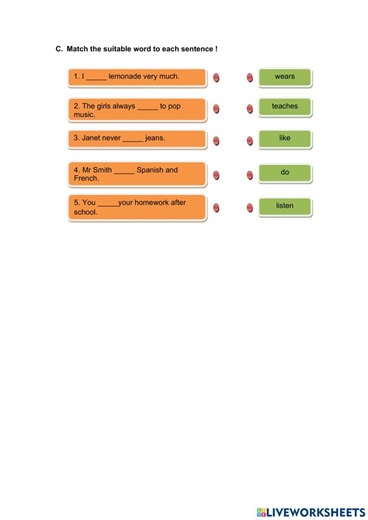 Daily Activities interactive activity for 8