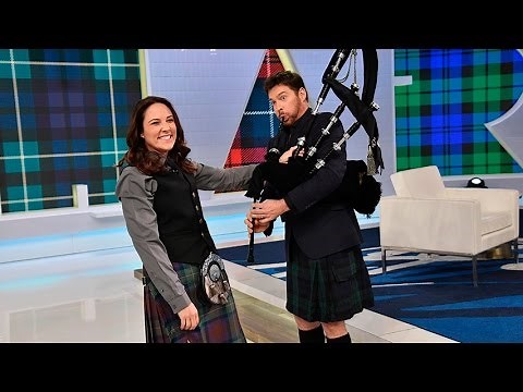 Harry Tries Bagpipes!