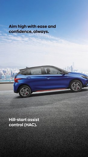 The Hyundai i20 N Line takes safety to new heights with its Hill-start Assist Control (HAC). This innovative feature ensures your car won't roll backwards when starting on an incline, giving you the confidence to easily tackle any hill. Drive with assurance, knowing your Hyundai i20 N Line has your back on every climb! #Hyundai #HyundaiIndia #NewHyundaii20NLine #ItsTimeToPlay #i20NLine #ILoveHyundai | Lamba Hyundai