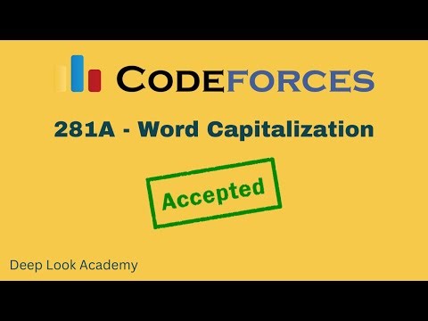 281A - Word Capitalization ( Codeforces ) Solution ( Bangla ) | Cpp Language