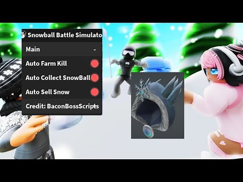 [FREE UGC] ☃️ Snowball Battle Simulator OP SCRIPT (AUTO FAST FARM KILL)