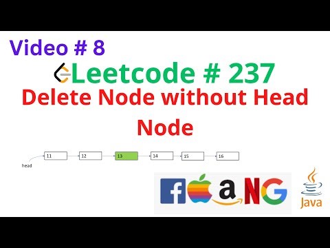 Delete Node in a Linked List without head node| Java| Leetcode 237 | Linked List