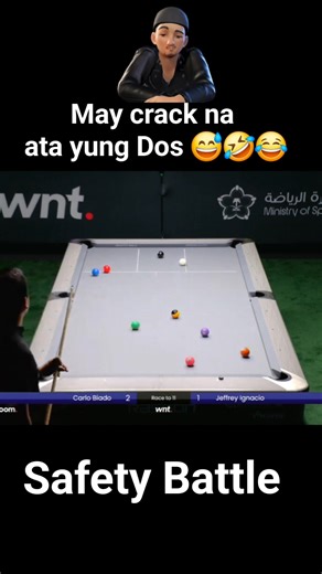 10K views · 62 reactions | NagCrack na ung Dos sa safety battle nila Jeffrey Ignacio at Carlo Biado 藍 | Tata Billiards Highlights & Review TV | Facebook
