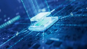 Dynamic Close-up Futuristic Translucent Processor Connecting 库存影片视频（100% 免版税）3456005771 | Shutterstock