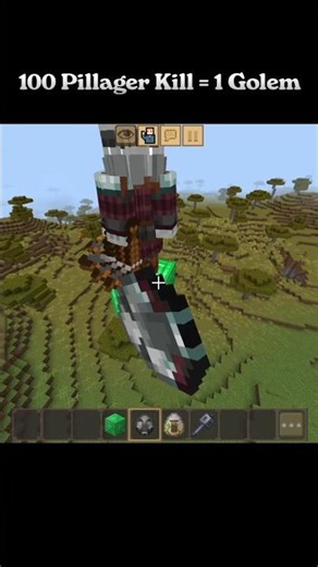 1 Iron Golem vs 100 PILLAGERS: Can He Survive?! 🏹#minecraft #shorts