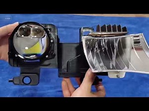 Strongest Double Lasers Beam Bi LED Projector Lens Lights Retrofit Kit for Car Headlights #K20LDPro