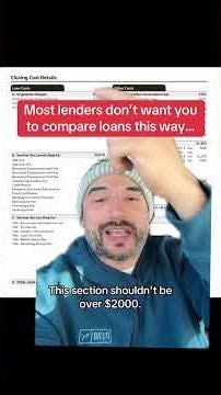 How to actually compare mortgage rates #mortgage #mortgagetips #buyingahome #firsttimehomebuyer t