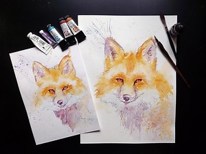 Fox in Ink and Loose Watercolor: A Playful Introduction for Beginner | Shari Wagner | Skillshare