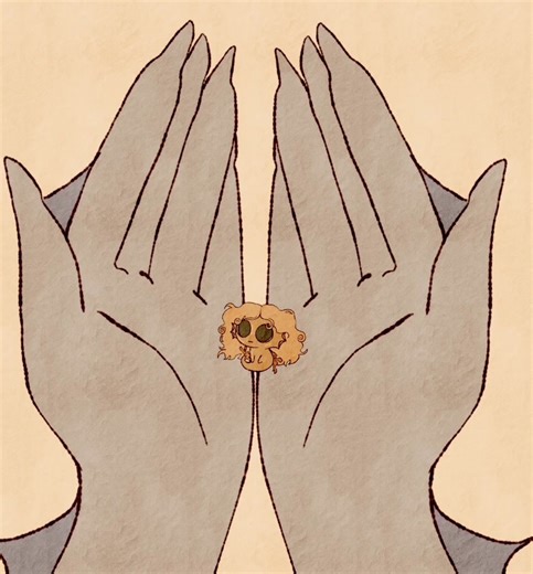 tiny baby achilles and thetis :)) in my design thetis is actually WAYYY bigger compared to achilles, but i needed to shrink her down so you can actually see achilles #iliad #art #greekmythology #classics #odyssey