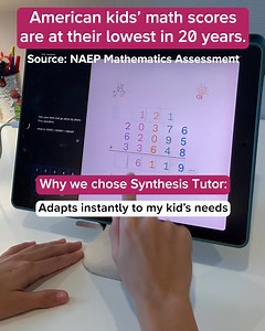 61K views | Synthesis Tutor gives your child the math skills and confidence to make this their best year yet. | Synthesis | Facebook