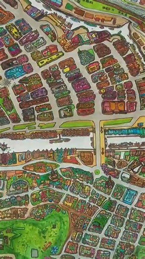 stop-motion city map