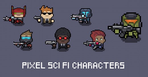 Pixel Sci Fi Characters | 2D Characters | Unity Asset Store