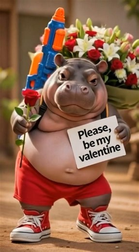 Dancing Hippo Valentine Groove 🦛❤️ | GVS Music Short