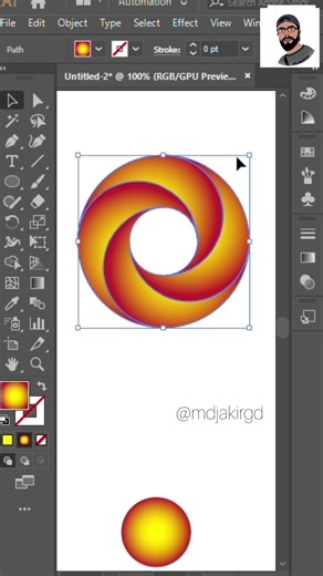 Round shape logo made by illustrator #design #graphicdesign #illustration #logo #vector