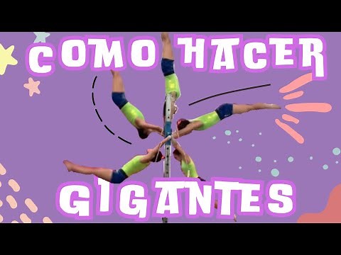 How to do giant bar exercises, artistic gymnastics tutorial by Paula Murillo