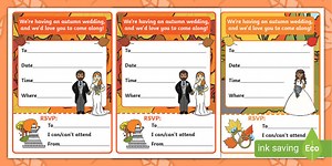Autumn Wedding Invitations