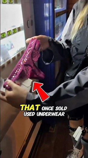 This Vending Machine Once Sold USED Underwear 😳 (Only in Japan) #shorts #vendingmachine #japan