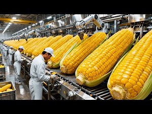 Inside the Giant Corn Factory! Unbelievable Food Processing Machine