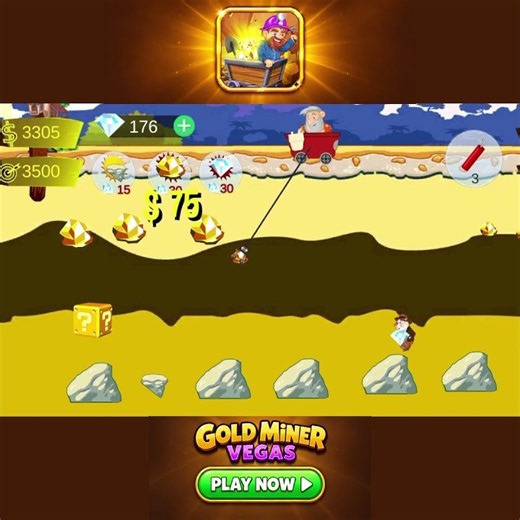 Nonstop Gold & Diamond Rush! 💎⛏️ | Gold Miner Vegas