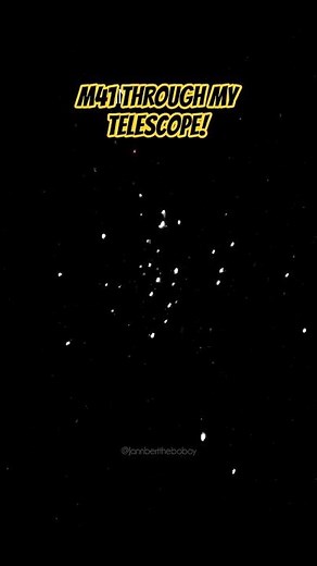 I CAPTURE M41 THROUGH MY TELESCOPE🔭 #astrophotography #F90060 #telescope #messier41