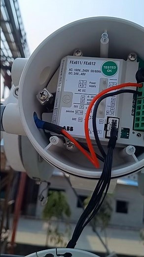 ABB magnetic flowmeter Connection #instrumentation #automation #instrumentation_and_process_control