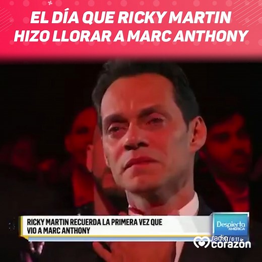Un conmovedor momento entre #RickyMartin y #MarcAnthony. 🥺❤️ #RadioCorazón | Radio Corazón
